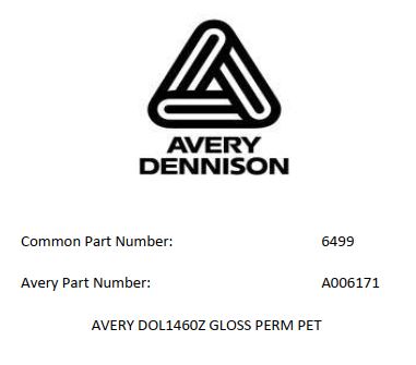 54IN AVERY DOL1460Z 3D GLOSS - Avery DOL1400Z Series Clear Laminate Vinyl Films